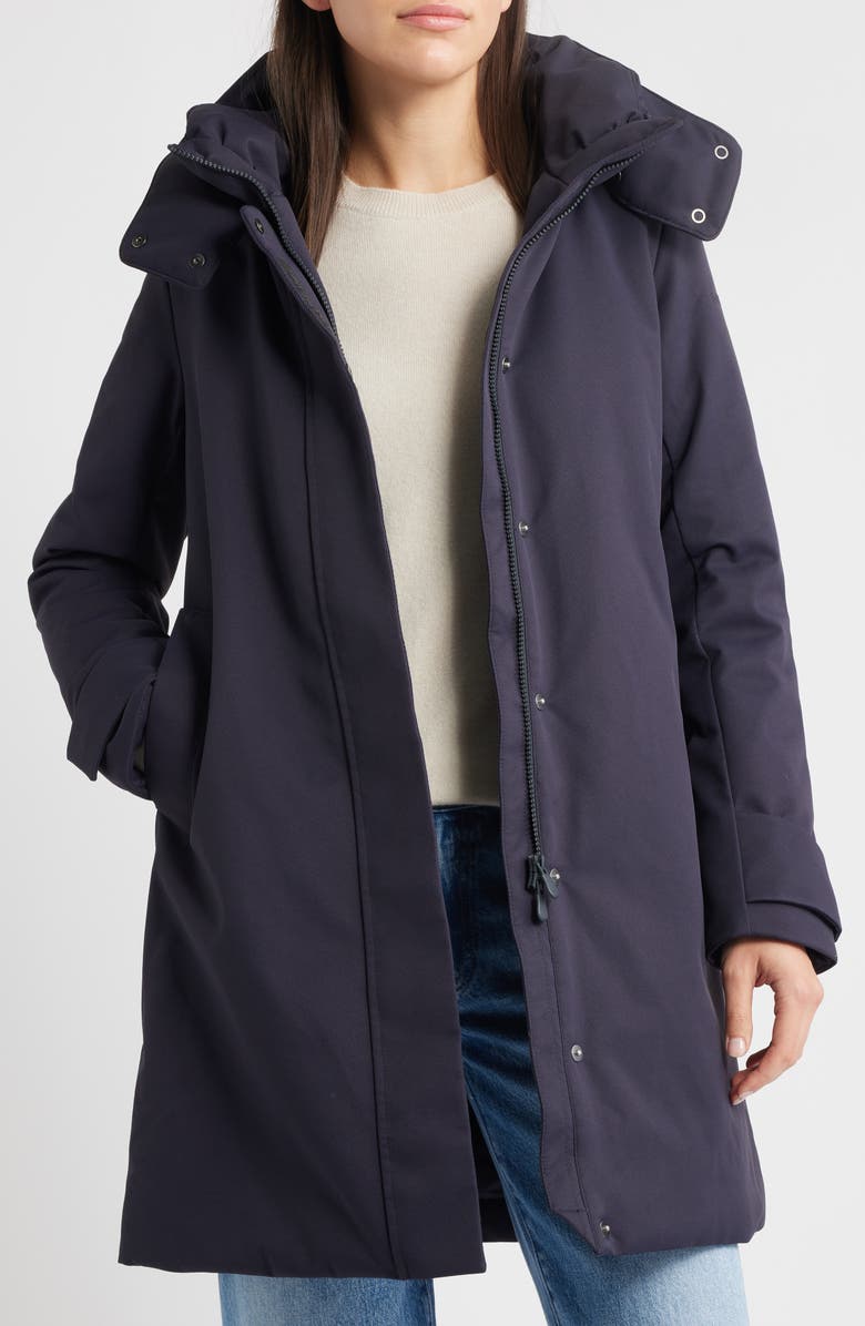 Save The Duck Skylar Insulated Parka, Alternate, color, Blue Black