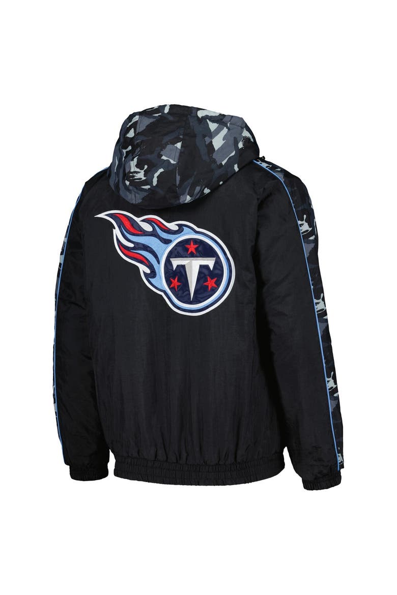 Men's Starter Black Tennessee Titans Thursday Night Gridiron Full-Zip Hoodie, Alternate, color, Black