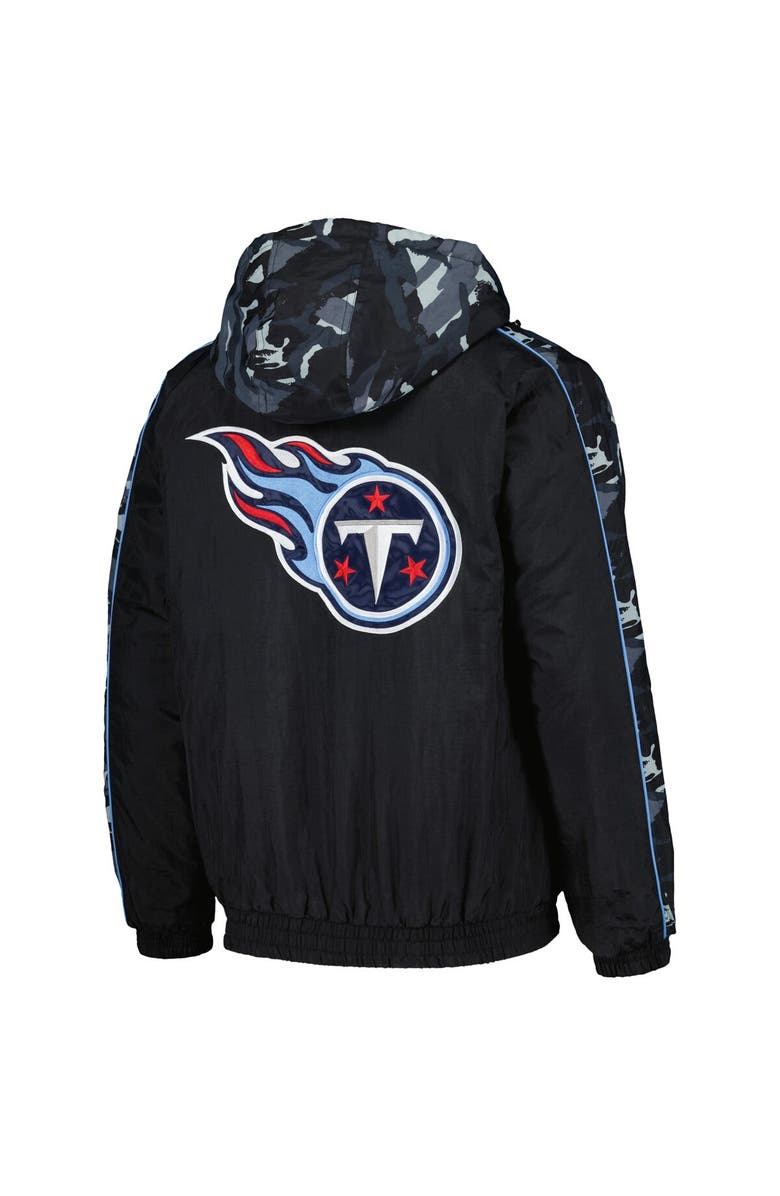 STARTER Men's Starter Black Tennessee Titans Thursday Night Gridiron Full-Zip Hoodie, Alternate, color, Black