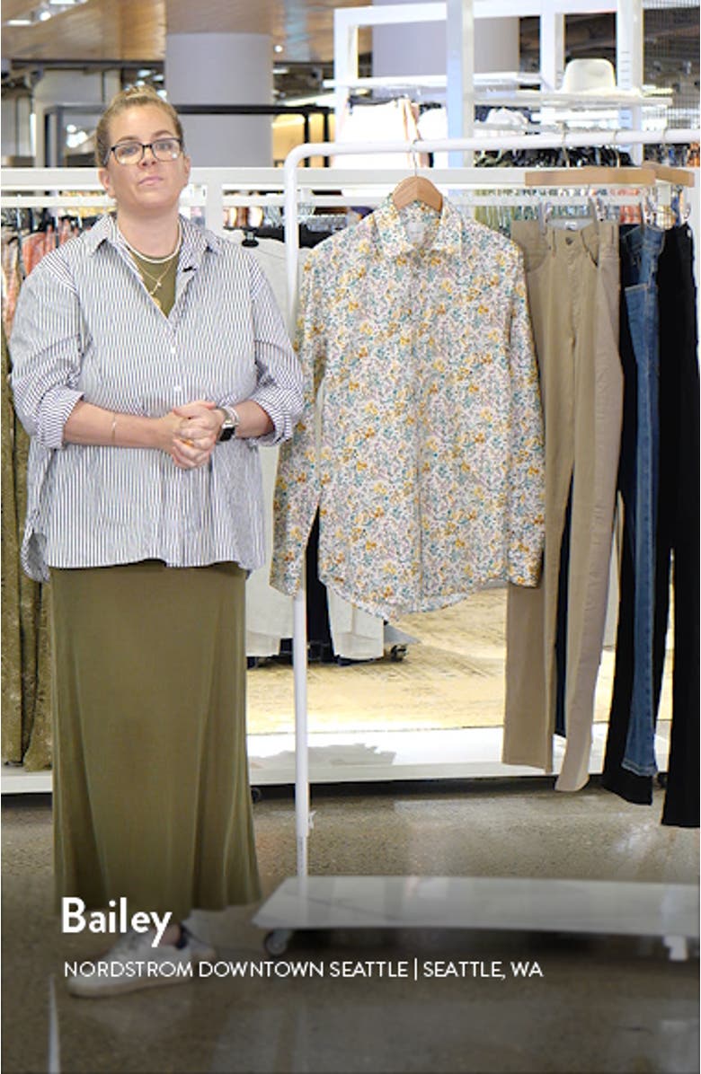 Tailored Fit Floral Cotton Dress Shirt, sales video thumbnail