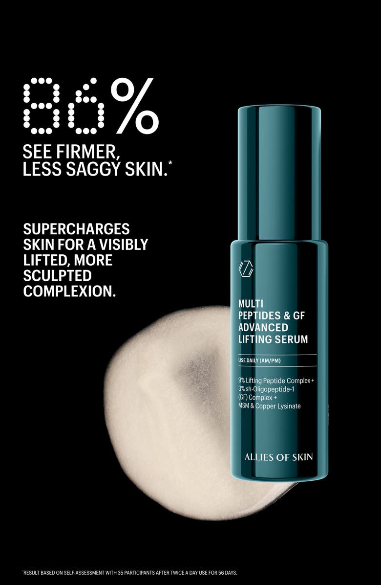 ALLIES OF SKIN Multi Peptides & GF Advanced Lifting Serum, Alternate, color, 