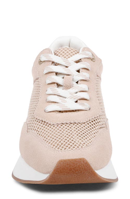 L'agence Deepa Mixed Media Running Sneaker In Pink