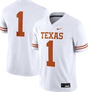 Nike Men's Nike #1 White Texas Longhorns Game Jersey