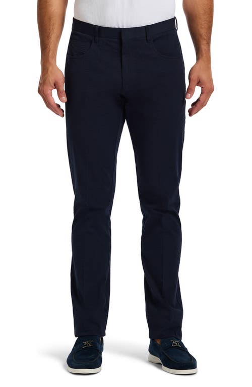 Robert Graham Rayburn Jacquard Straight Leg Pants In Navy