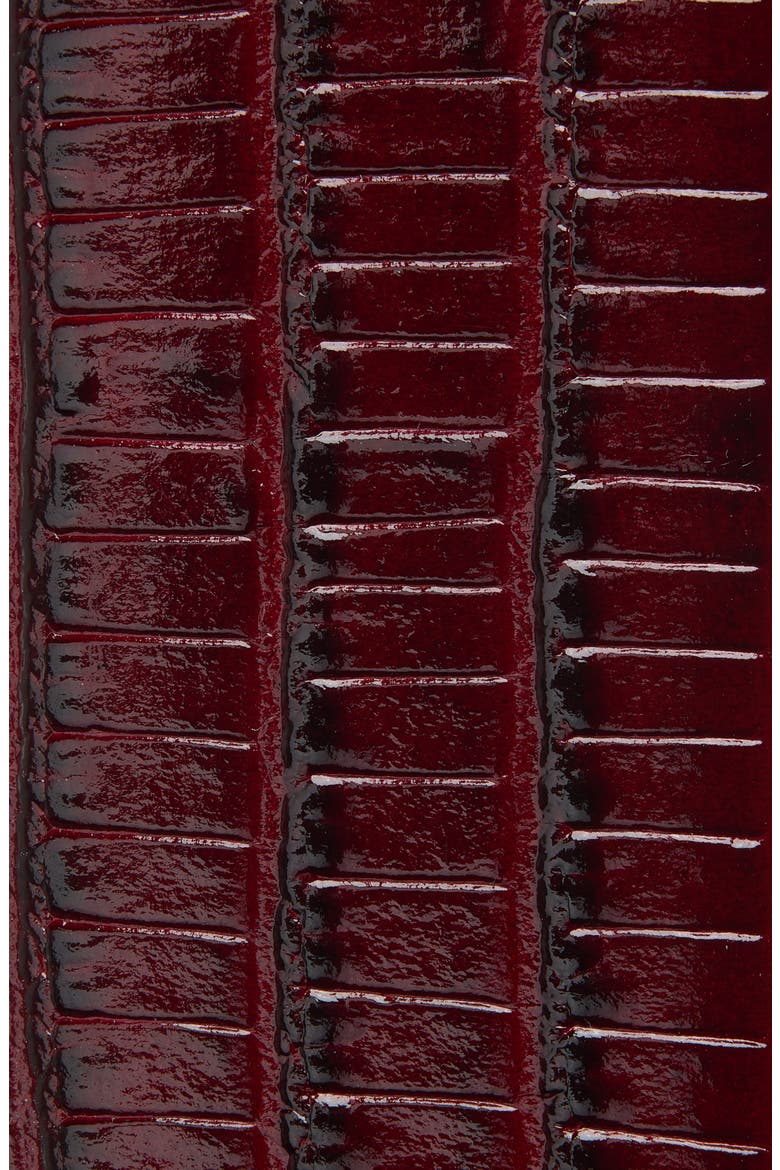 Tejus Embossed Leather Belt, Alternate, color, RAP RUBY RED
