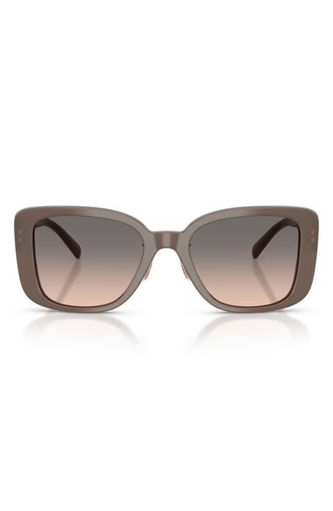 54mm Gradient Square Sunglasses