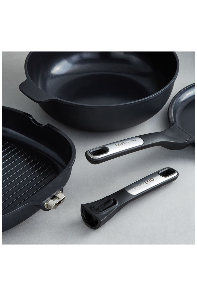 Leo Phantom 3-Piece Cookware Set, Alternate, color, BLACK
