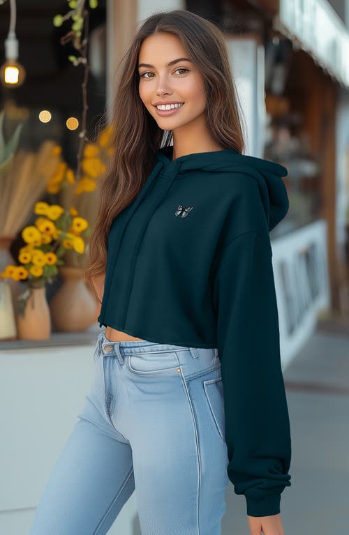 DALIX DALIX BUTTERFLY CROPPED HOODIE 