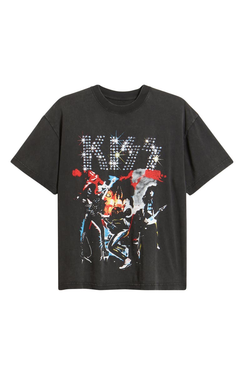 BRAVADO Oversize KISS Graphic T-Shirt, Alternate, color, Black Wash