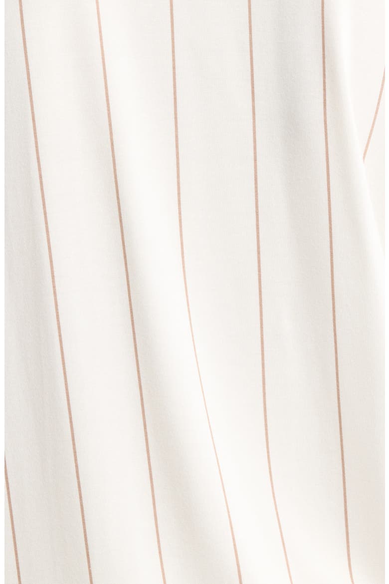 Moonlight Eco Short Pajamas, Alternate, color, IVORY- TAN CALM PINSTRIPE