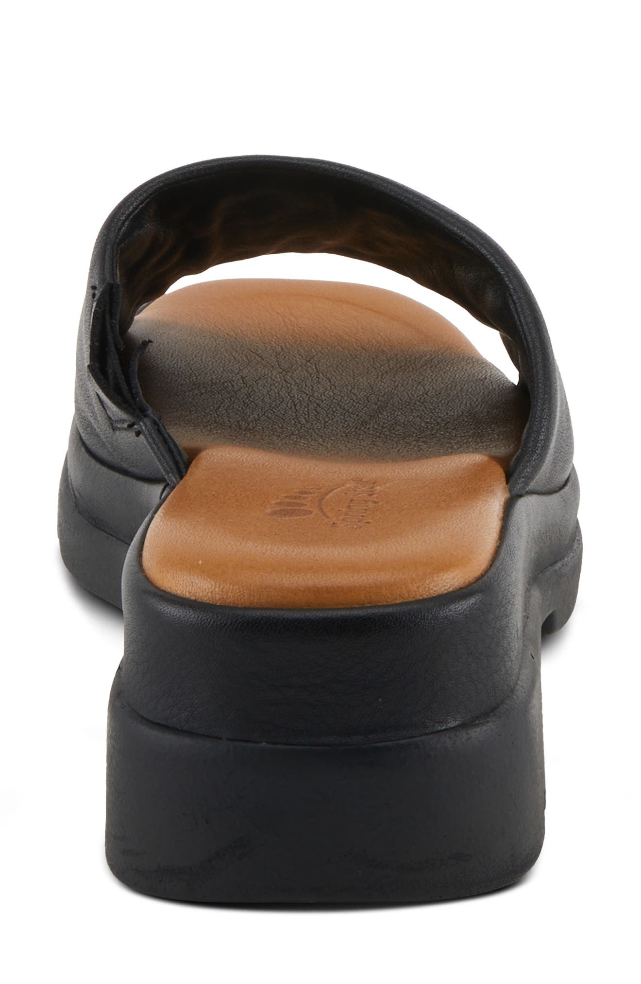 Spring Step Fire Island Platform Slide Sandal, Alternate, color, Black