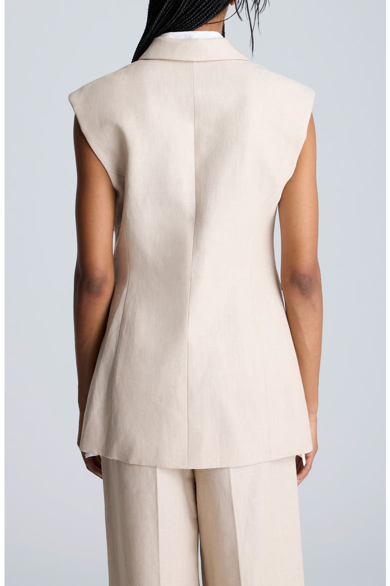 Layered Vest with Detachable Shirt Inset, Alternate, color, LT BRONZE MULTI