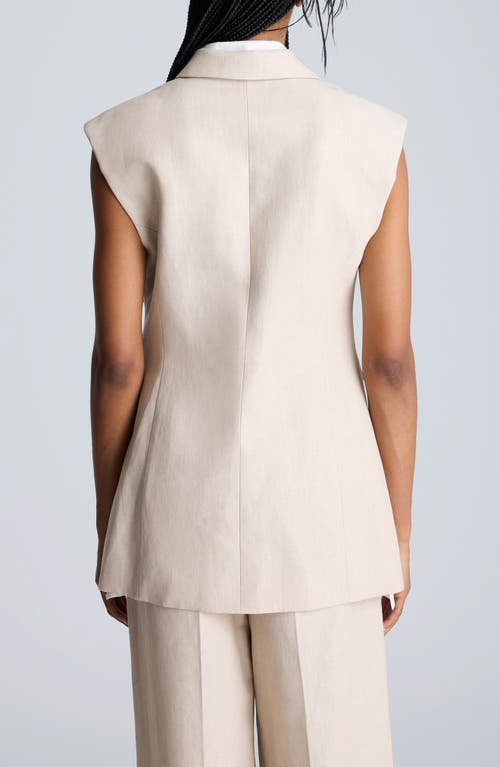 Kenneth Cole Layered Vest With Detachable Shirt Inset In Lt Bronze Multi