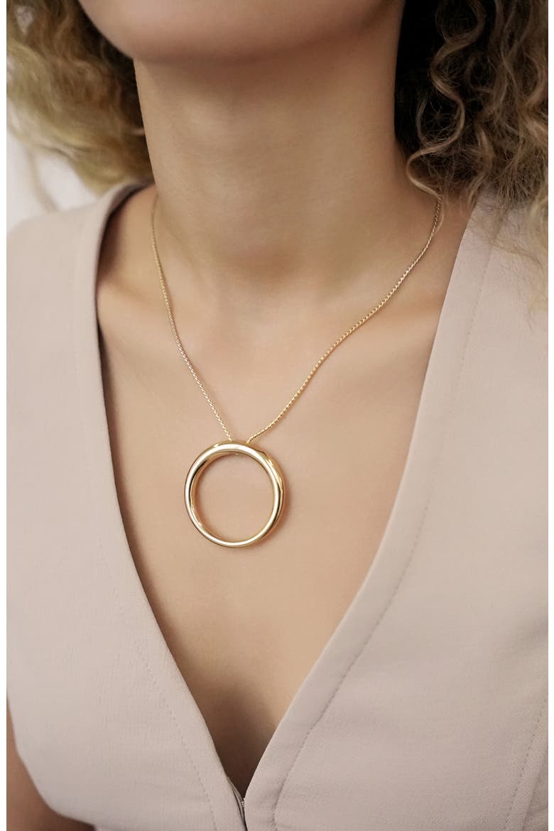 Eternal Orbit Pendant Necklace, Alternate, color, GOLD