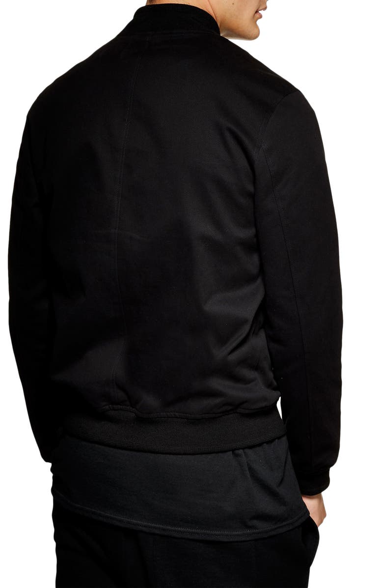 Topman Classic Fit Bomber Jacket, Alternate, color, 