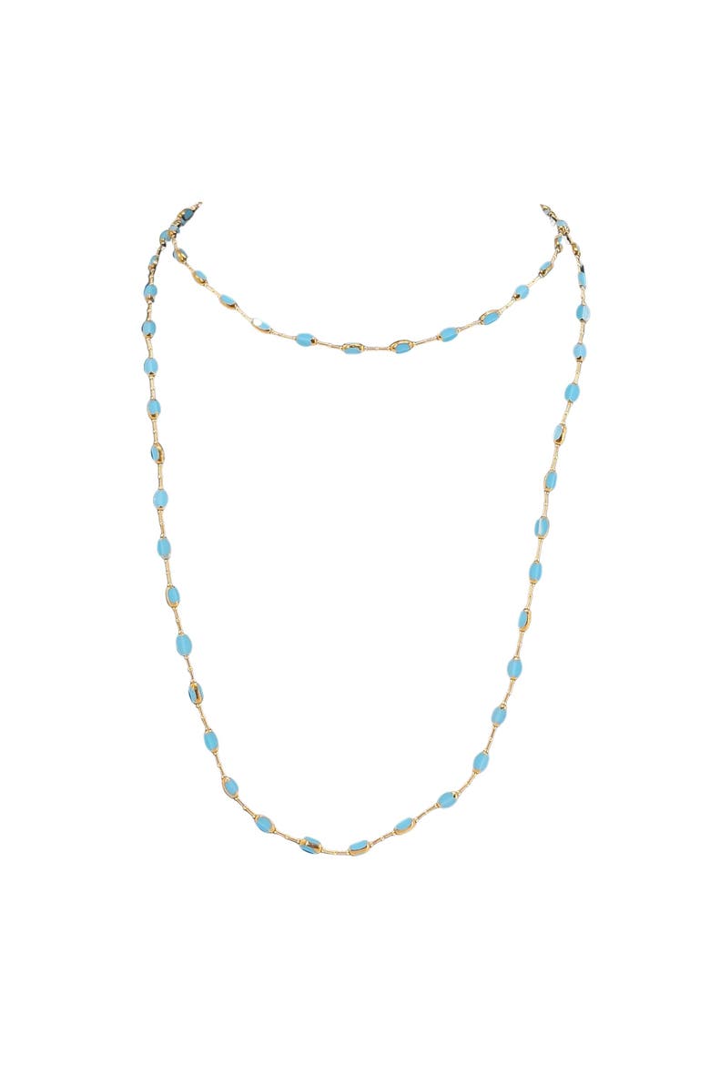 Turquoise Bead Necklace, Main, color, turquoise