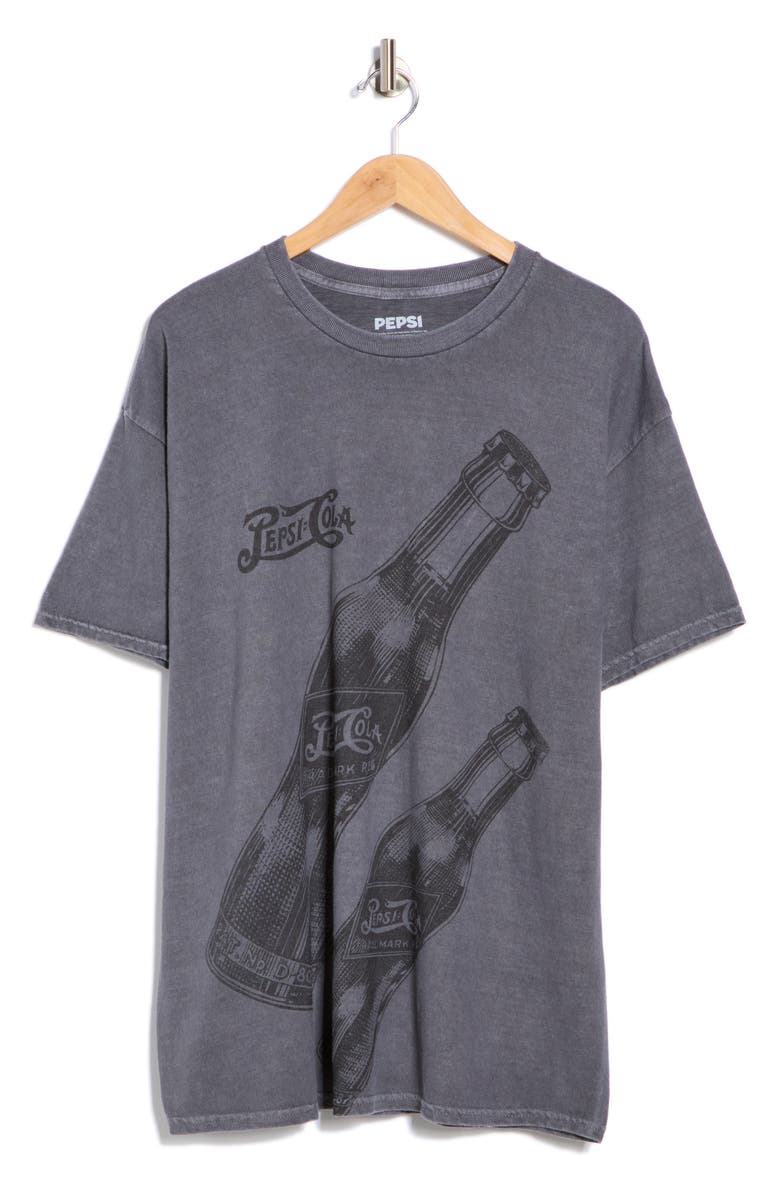 Philcos Pepsi Jumbo Bottles Cotton Graphic T-Shirt, Alternate, color, Charcoal Pigment