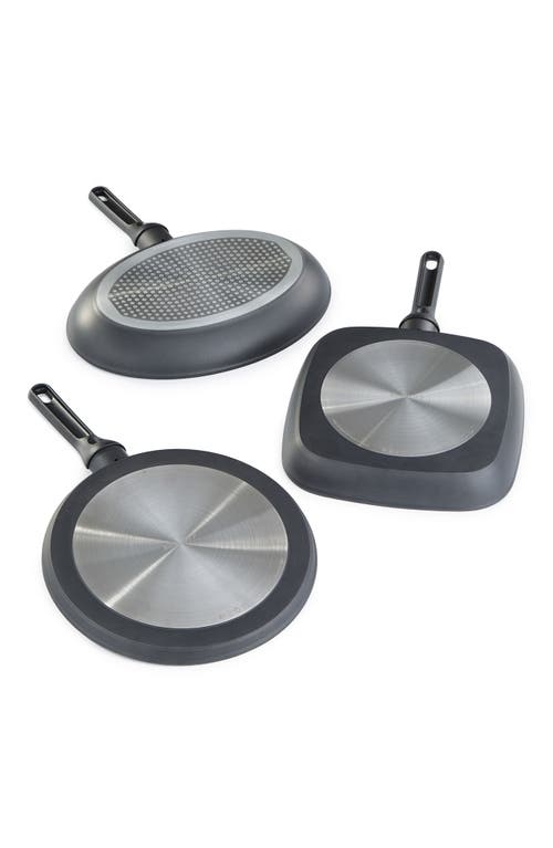 Berghoff Dina Helix 3-piece Cookware Set In Black