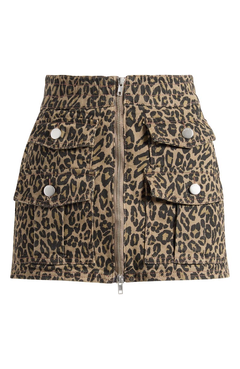 PTCL Leopard Cargo Miniskirt, Alternate, color, Leopard