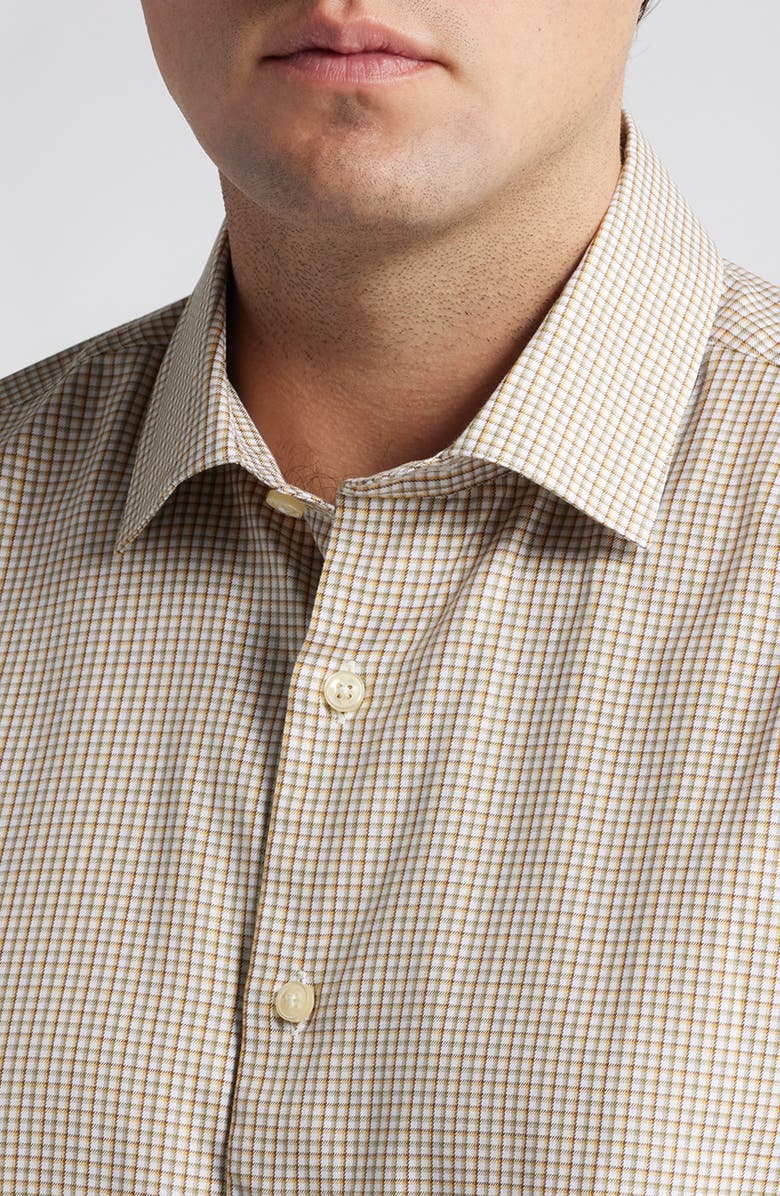 Scott Barber Check Cotton Button-Up Shirt, Alternate, color,
