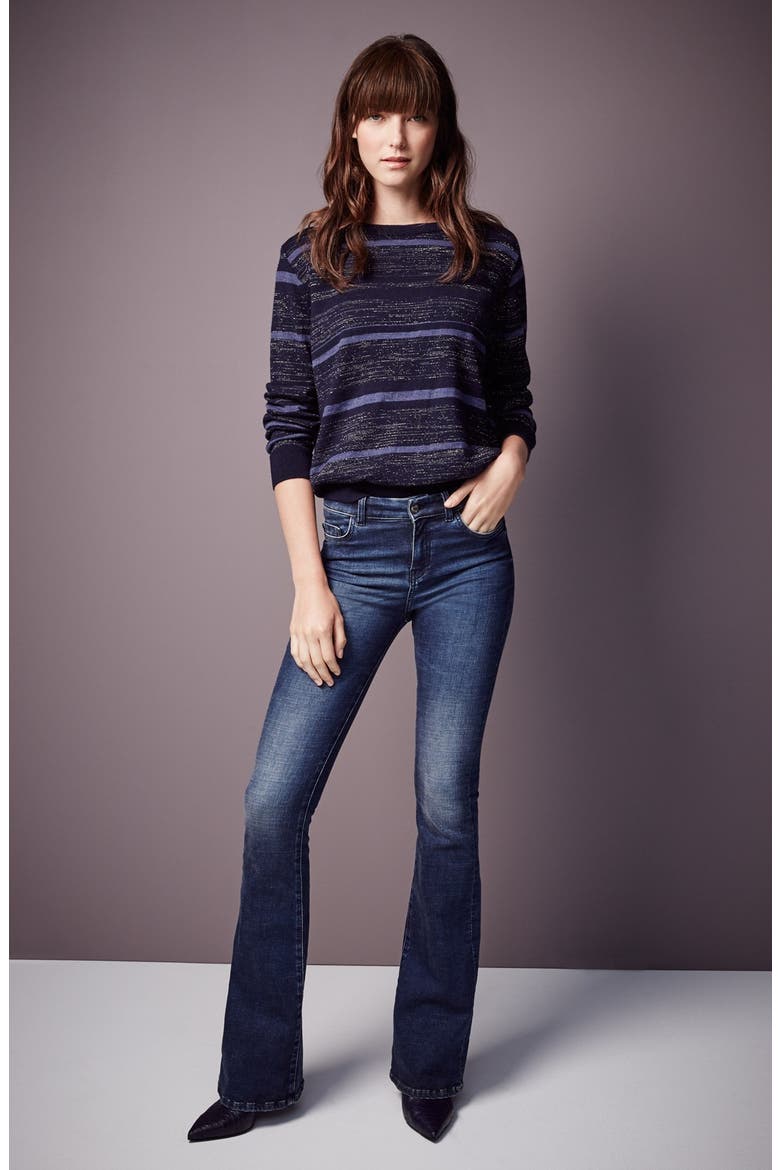 'Bodycon Marrakesh' High Rise Flare Jeans, Alternate, color, ZELL