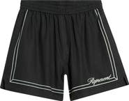 Represent Border Stripe Cotton Shorts