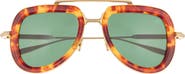 Valentino 50mm Aviator Sunglasses