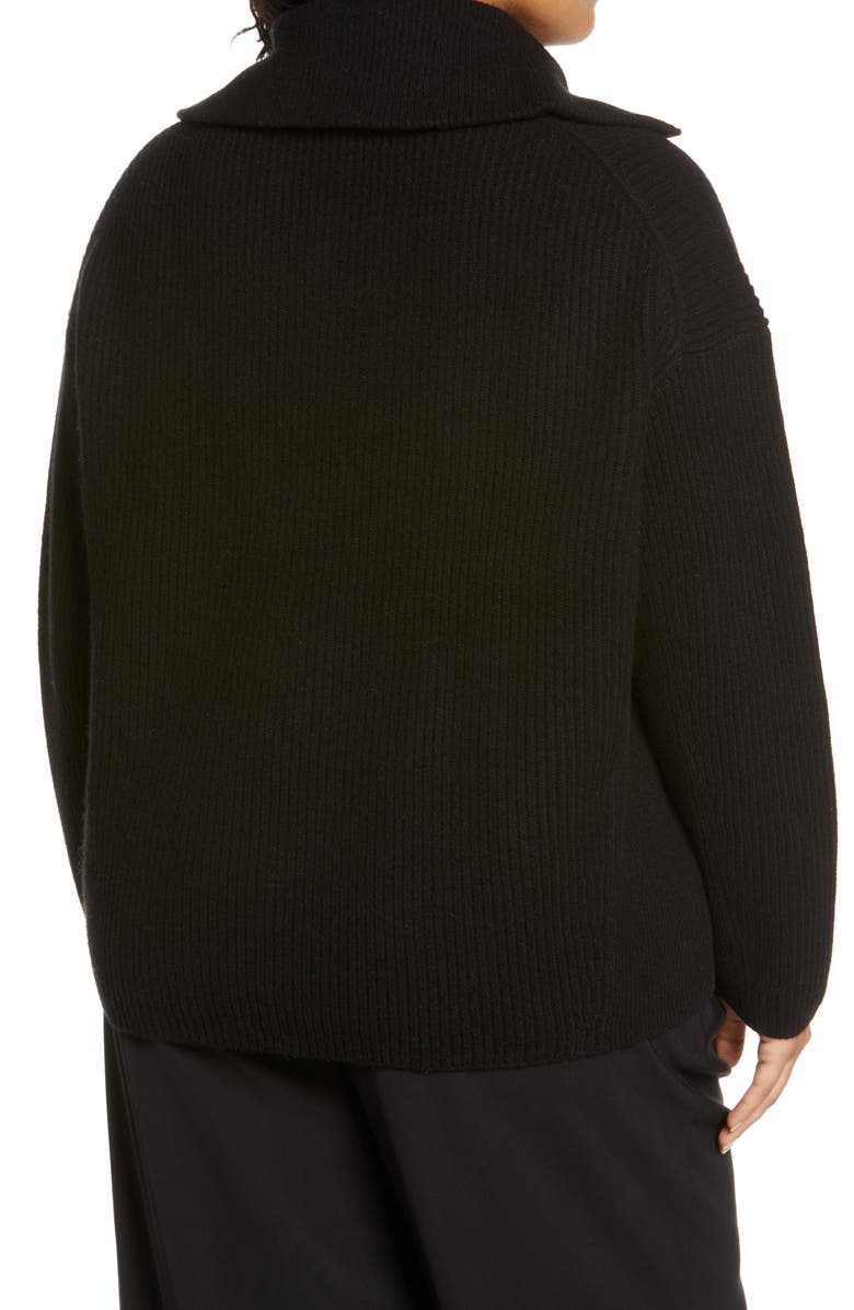 Vince Wool & Cashmere Half Zip Sweater, Alternate, color,