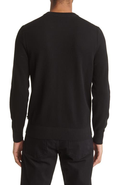 HUGO BOSS BOSS ECAIO SOLID CREWNECK SWEATER 