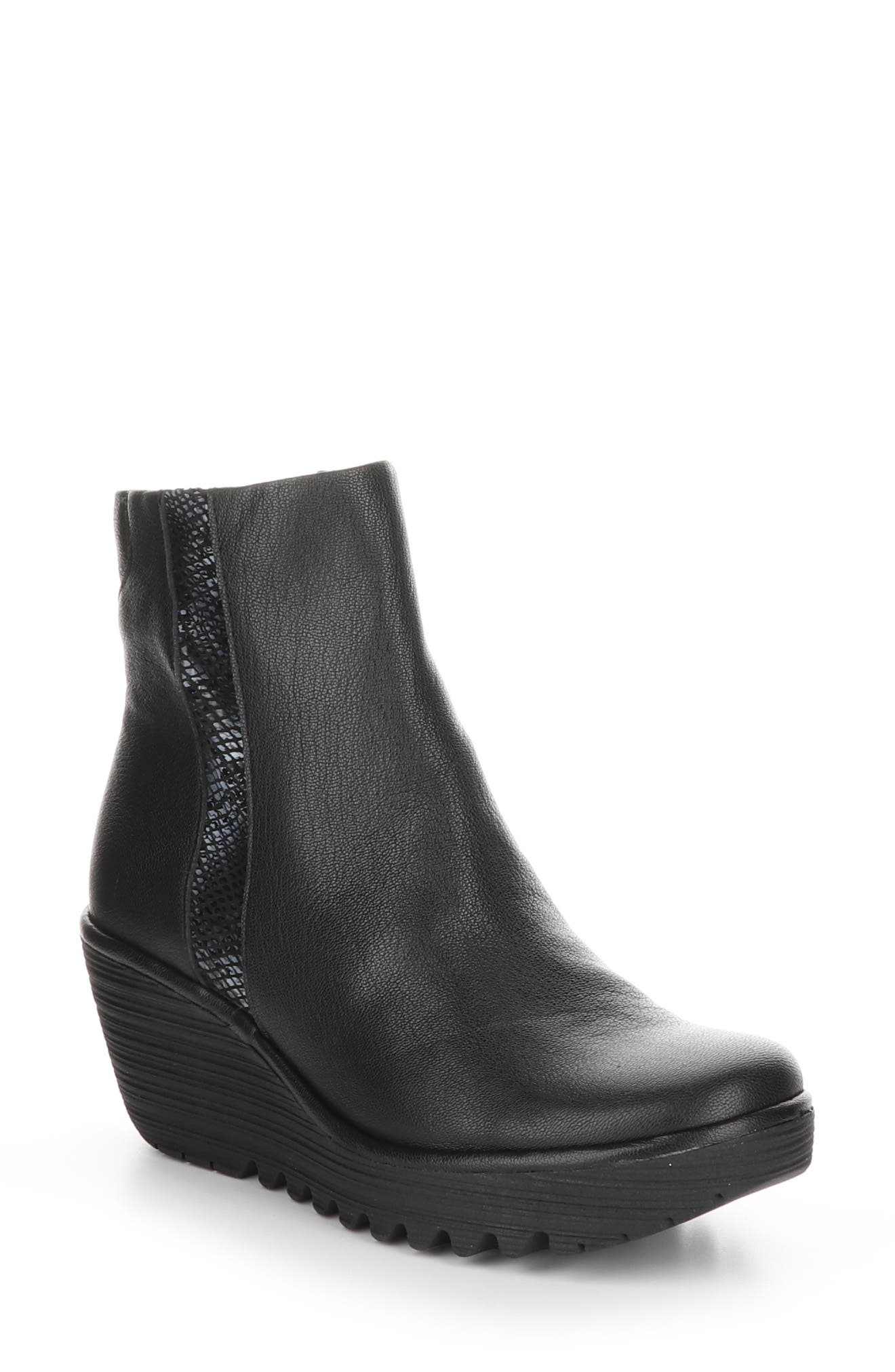 Fly London Yulu Wedge Bootie, Main, color, 