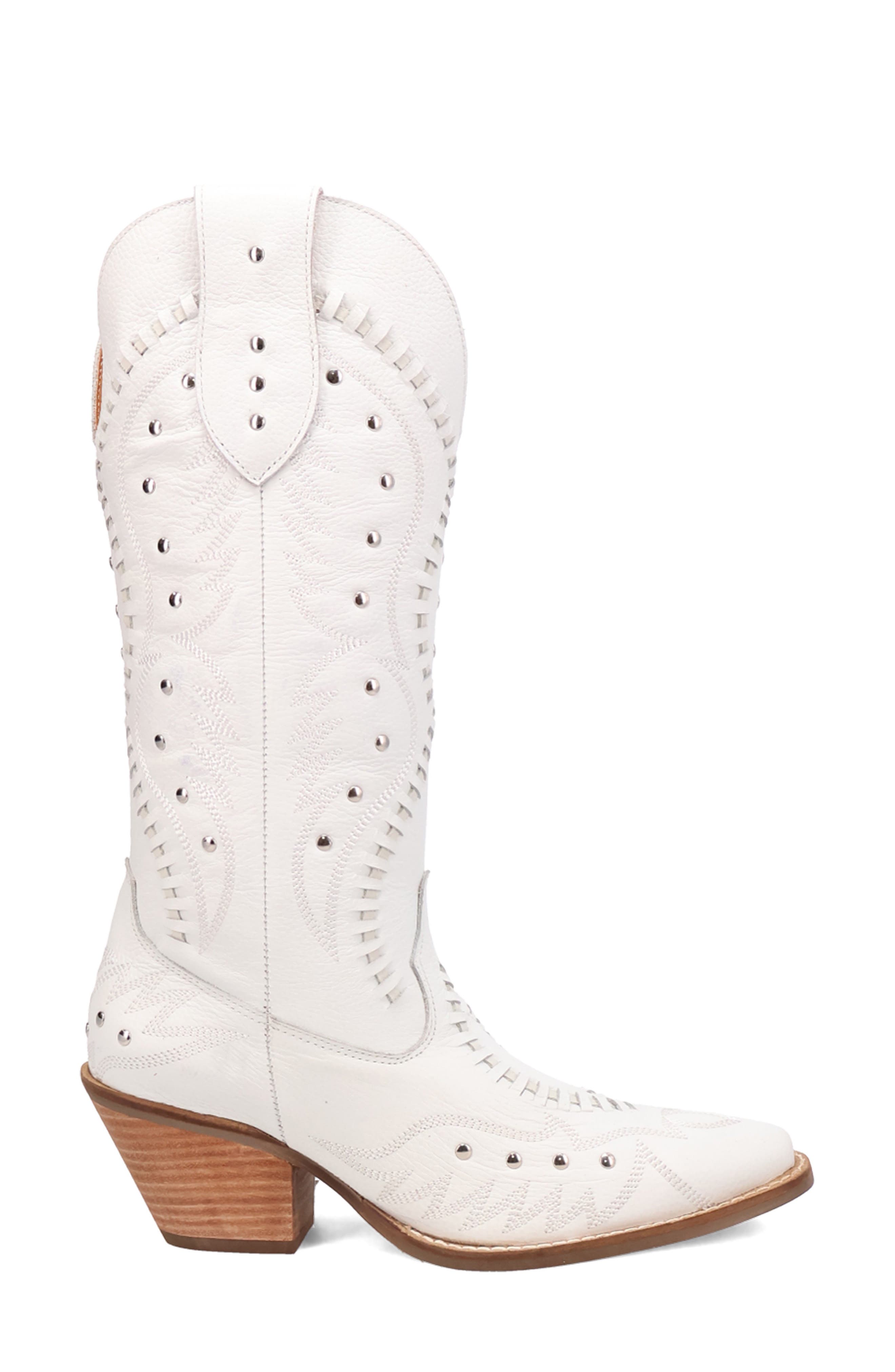 Pretty 'N Pink Western Boot, Alternate, color, WHITE