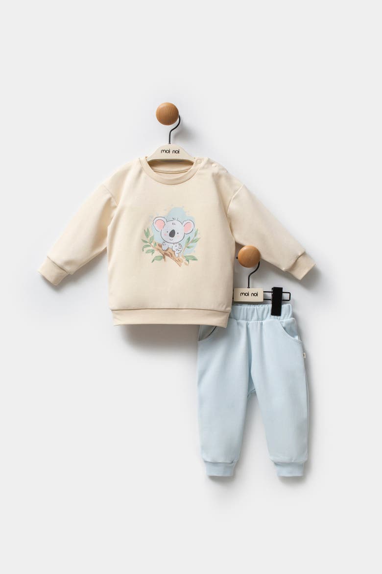Koala Sweat Set, Alternate, color, Beige