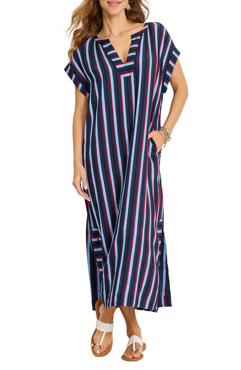 Tommy Bahama Deep Sea Stripe Caftan, Main, color, 