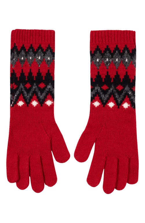 Polo Ralph Lauren Fair Isle Wool Gloves In Multi