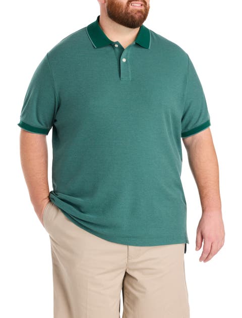 Big & Tall Oxford Tipped Polo Shirt V2