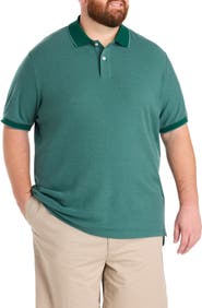 Harbor Bay by DXL Big & Tall Oxford Tipped Polo Shirt V2