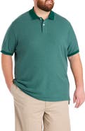 Harbor Bay by DXL Big & Tall Oxford Tipped Polo Shirt V2