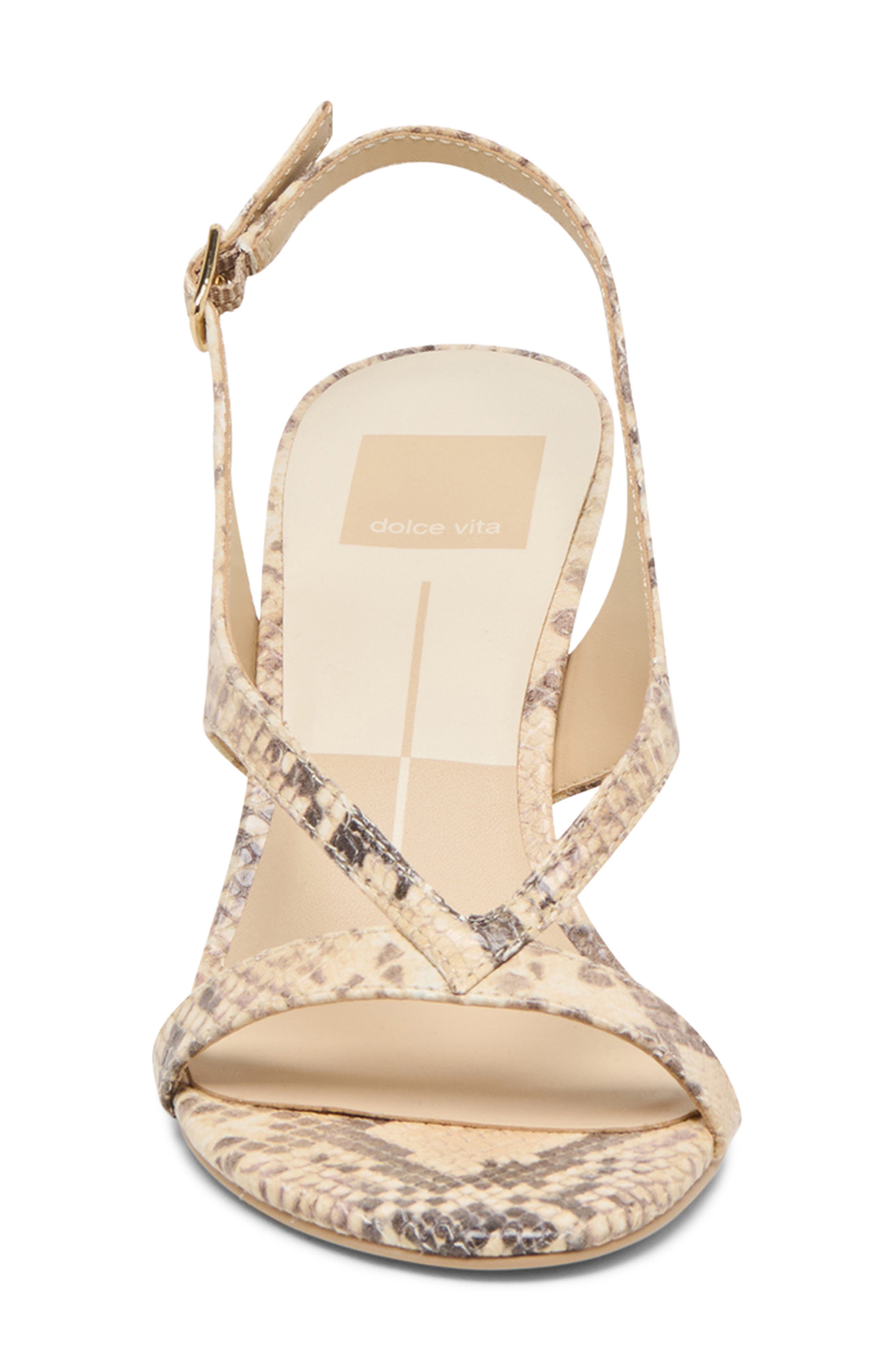 Izela Slingback Sandal, Alternate, color, NATURAL SNAKE EMBOSSED LEATHER