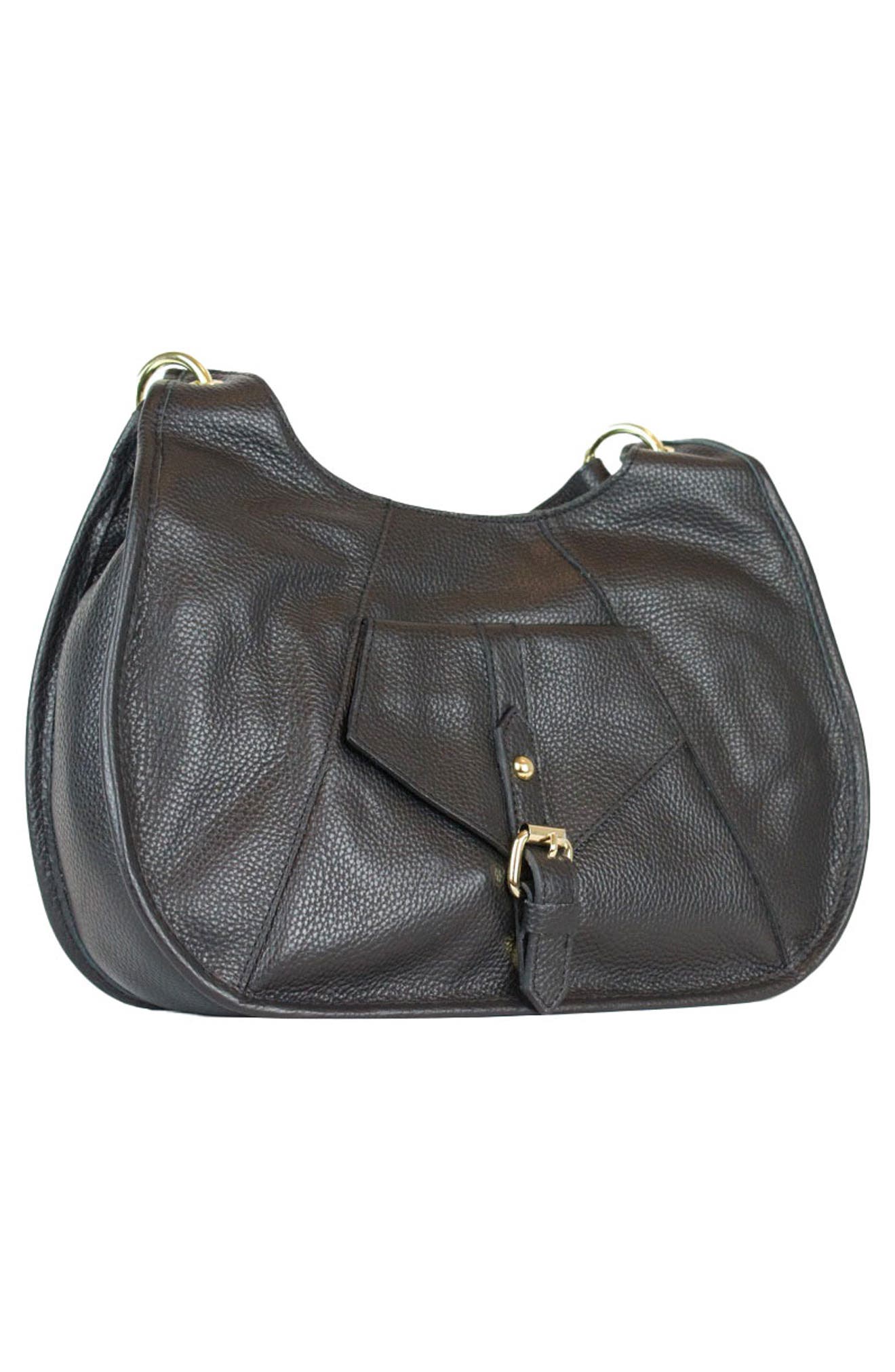 Persaman New York Franca 18 Shoulder Bag, Alternate, color, Black