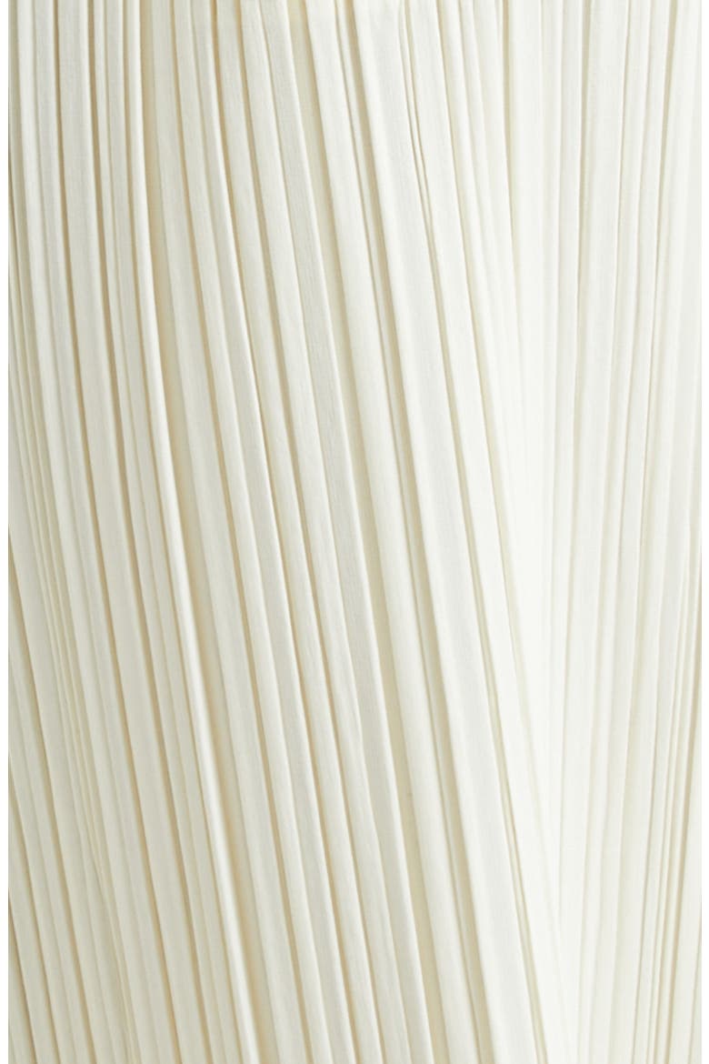 Opaque Pleated Crop Wide Leg Pants, Alternate, color, OFF WHITE