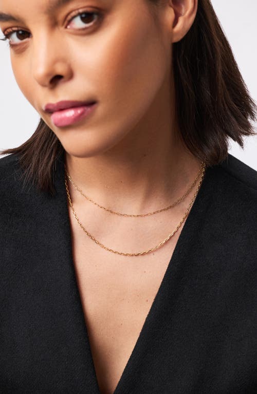 Ana Luisa Solid Yellow Gold Anchor Chain Necklace In Gold