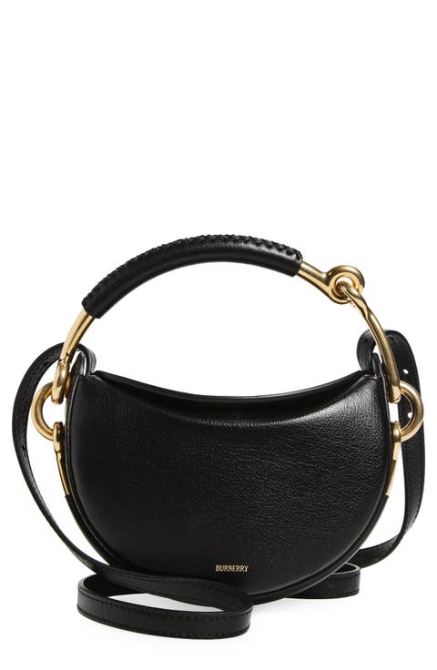Bridle Logo Leather Crossbody Bag
