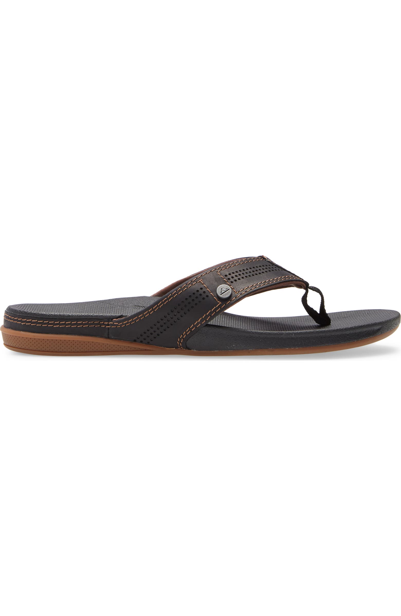 Reef Homme Cushion Lux Tongues - Sandales Premium Avec Support Arché Et Cuir Pleine Fleur