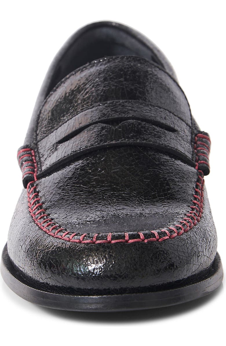 Free People Contrast Stitch Penny Loafer, Alternate, color,