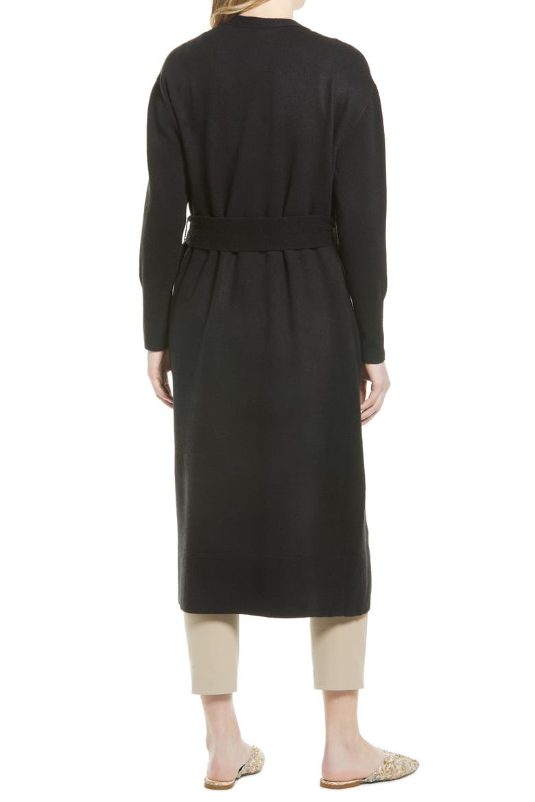 Open Cardigan, Alternate, color, BLACK