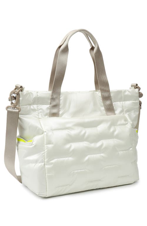 Hedgren Puffer Water Repellent Tote In Vaporous Grey