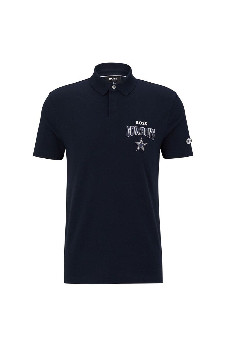Boss X NFL Men's BOSS X NFL  Navy/White Dallas Cowboys Punter Polo, Main, color, 