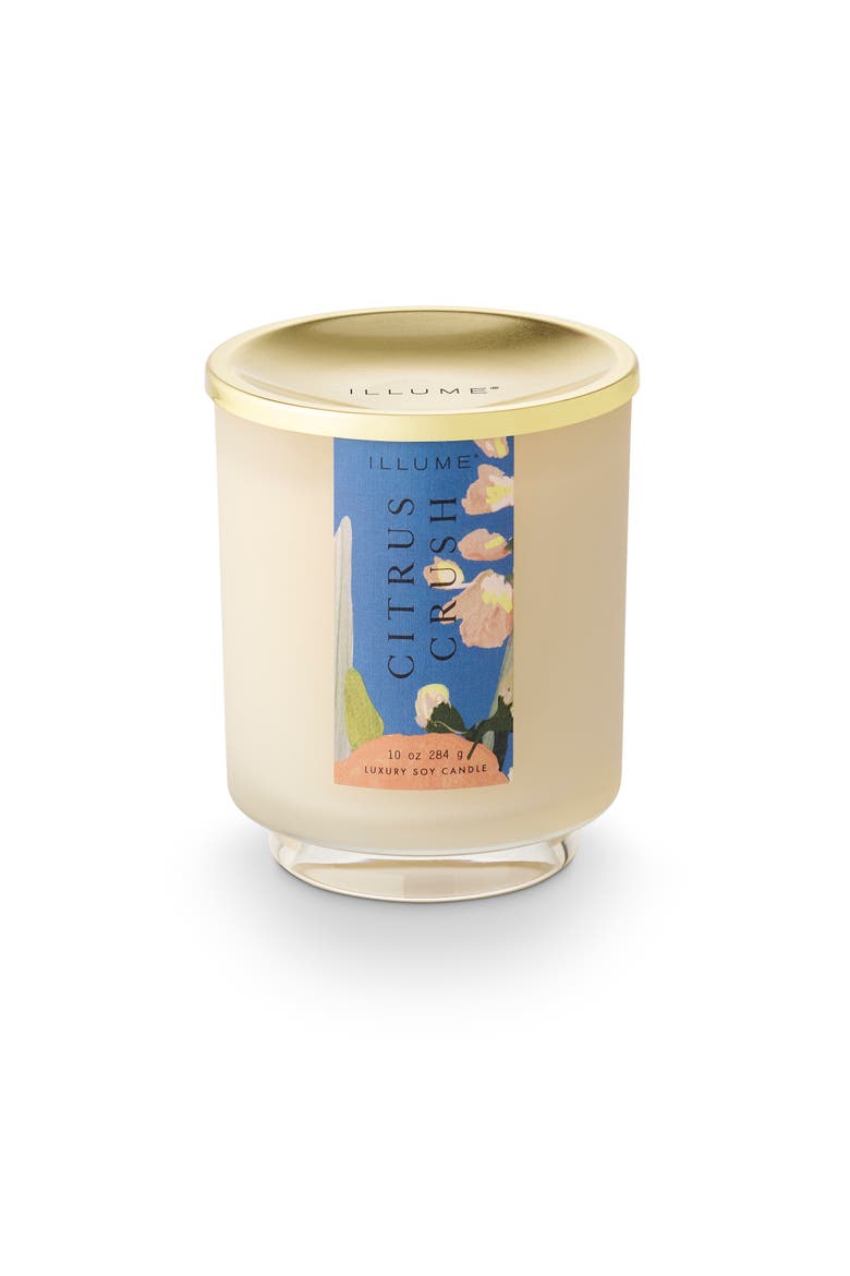 Beautifully Done Citrus Crush Signature Glass Candle, 284g, Main, color, Gold