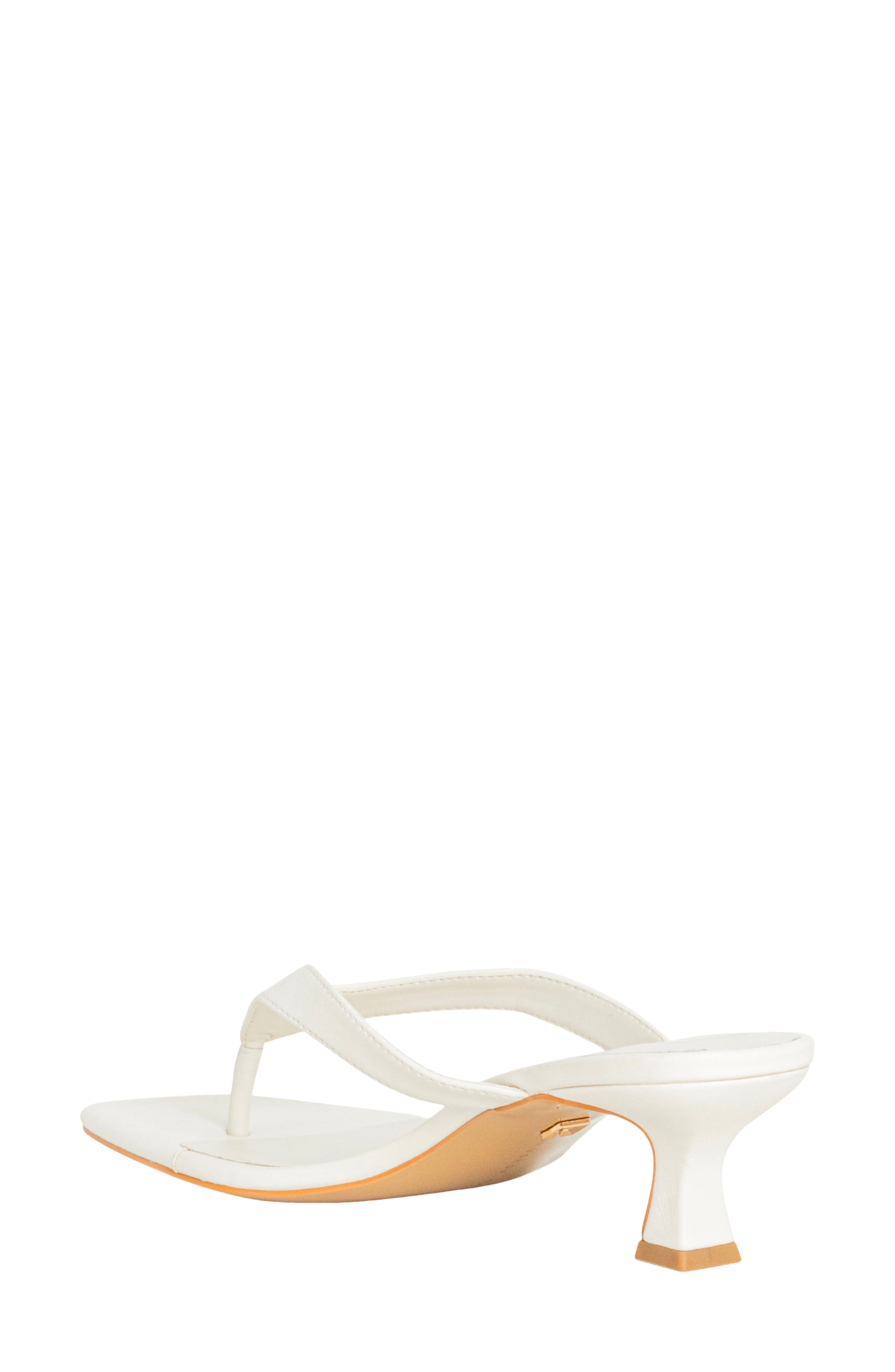 SHUSHOP Franny Kitten Heel Flip Flop, Alternate, color, Bone