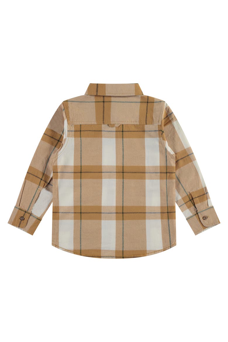 Check Pattern Button Up Shirt, Alternate, color, Curry